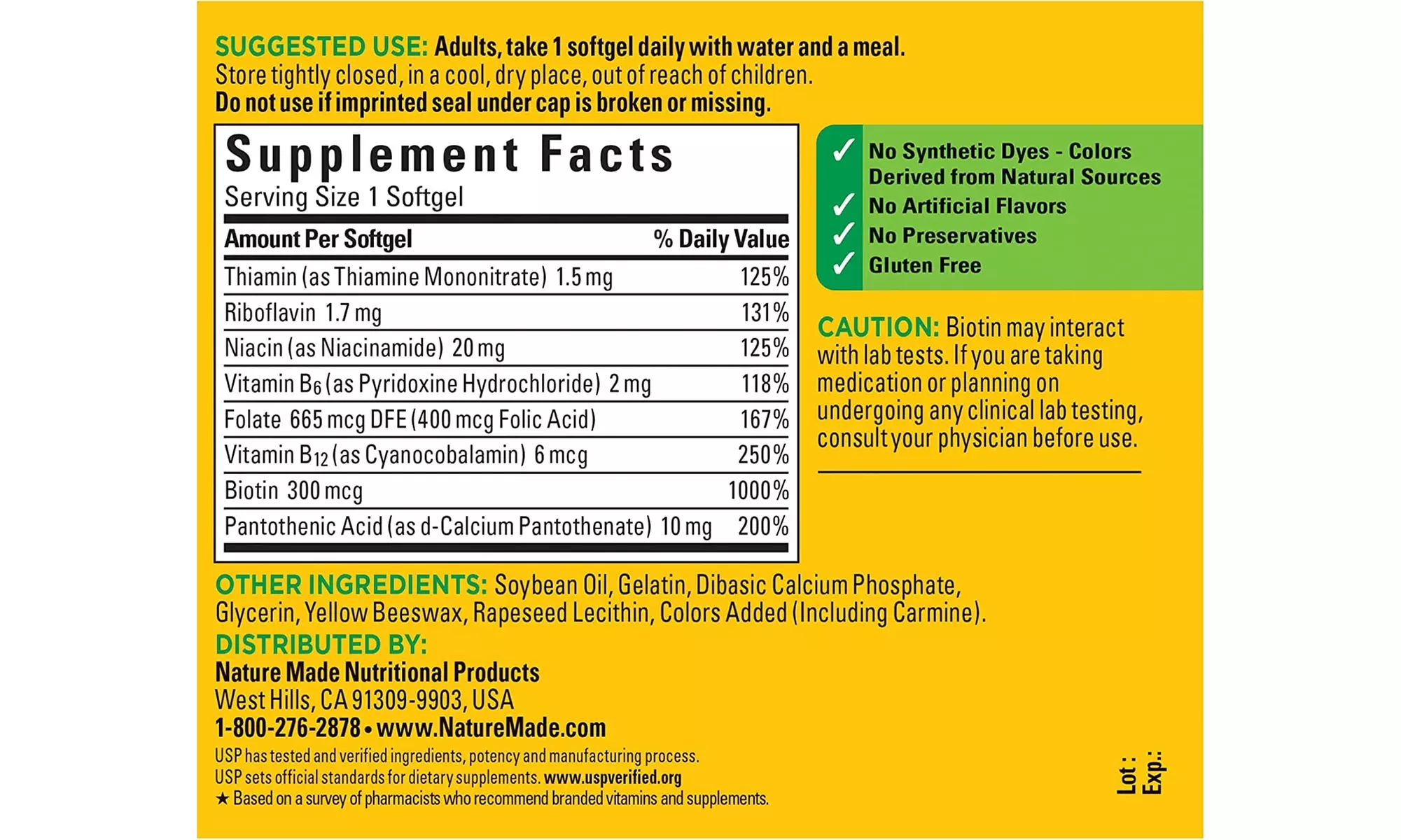 Nature Made Super B Energy Complex, Supplement for Brain Cell Function Support - Second Medium