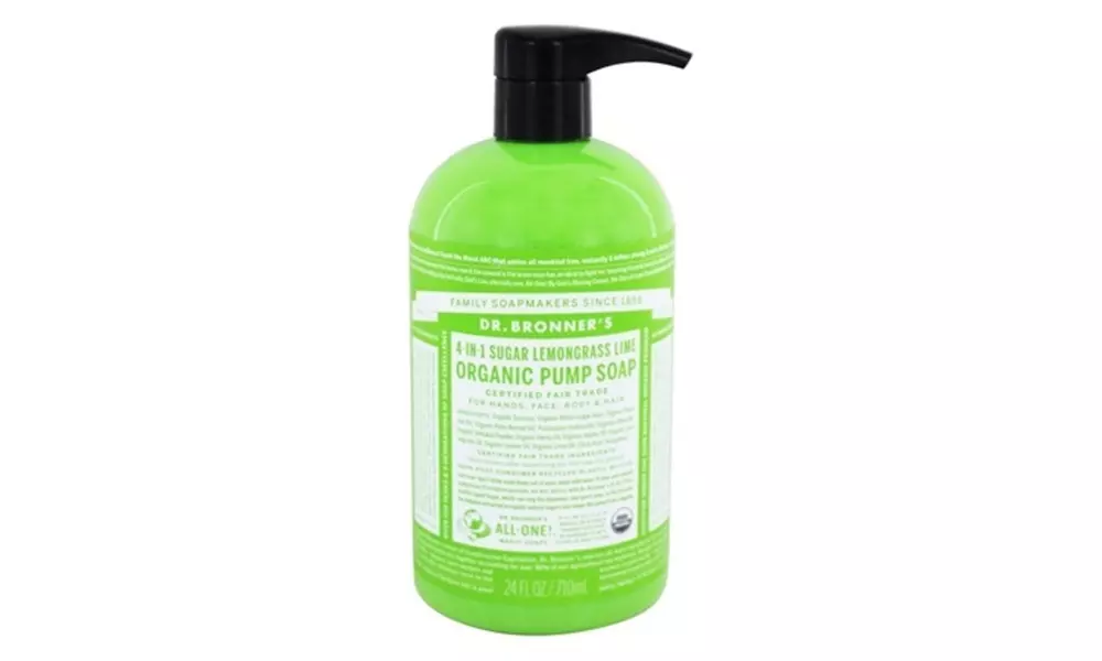 Dr. Bronner's Organic Lemongrass Lime 4-in-1 Hand & Body Soap - Primary Image