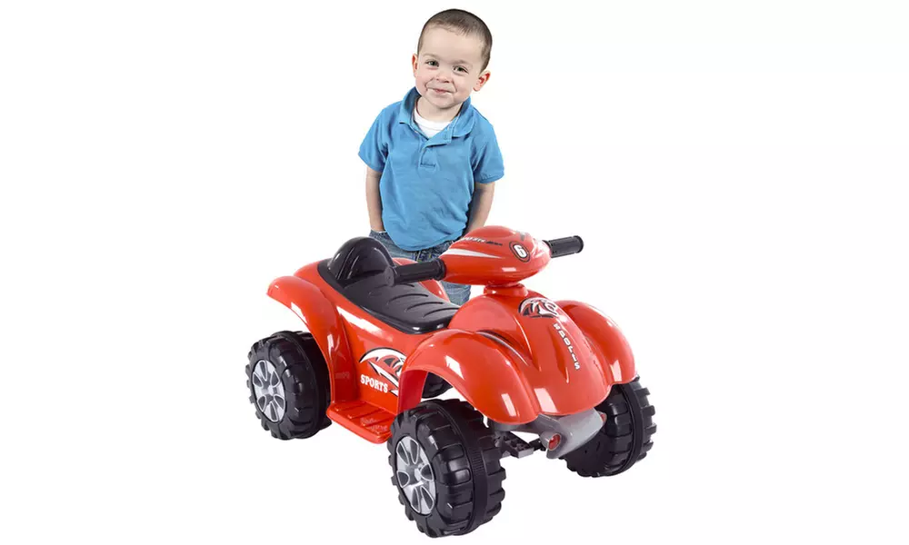 Ride On Toy Quad, Battery Powered ATV Dinosaur Four Wheeler With Sound Effects - Primary Image