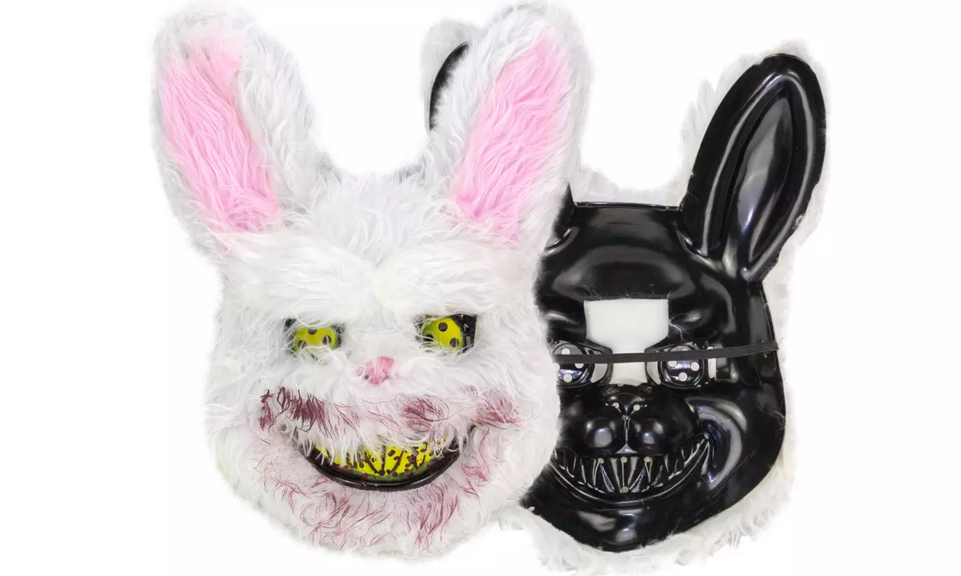Halloween Party Bloody Head Cover Rabbit Bear Mask Costume - Image 6