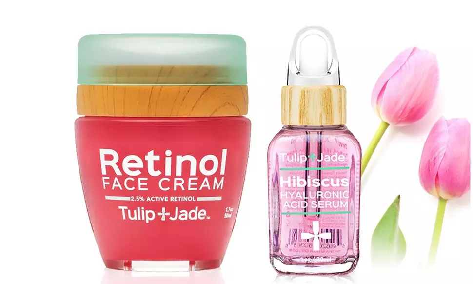 Tulip and Jade Retinol 2.5% and Pure Hyaluronic Acid Serum Bundle - Primary Image