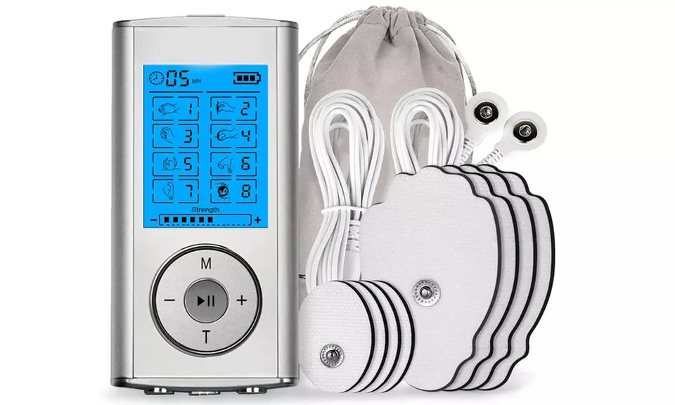 Rechargeable TENS Unit 8 Modes with 8 Pads Electronic Pulse Massager  - Primary Image