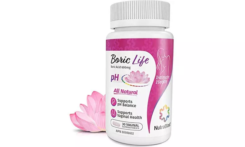 NutraBlast Boric Life Boric Acid Vaginal Suppositories - Primary Image