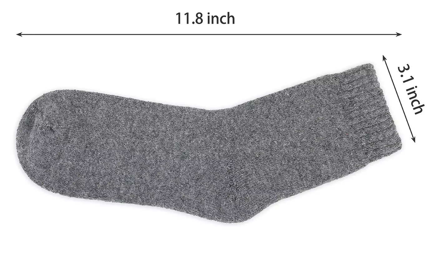 3 Pairs Thermal Warm Winter Cushion Moisture Wicking Boot Socks 