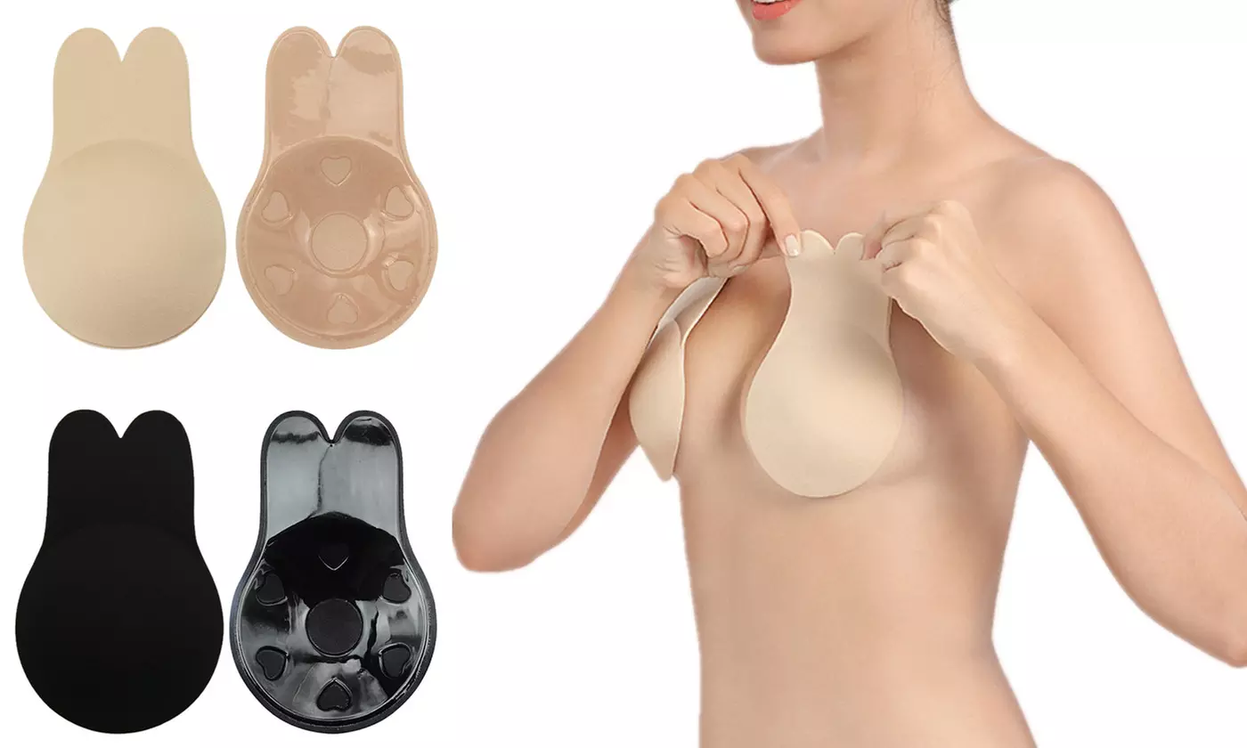 thumbnail image 2 of Adhesive Sticky Bras For Women - Reusable Silicone Invisible Bra For Backless & Strapless Outfits 2 of 11