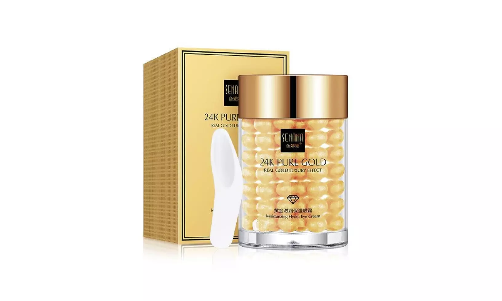 24K Gold Eye Cream Reduce Eye Bags , Puffiness Anti Wrinkle , Aging, Dark Circle