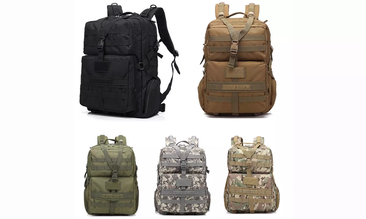 3P 45L Outdoor Military Knapsack Molle Bag Hiking Tactical Backpack - Primary Image