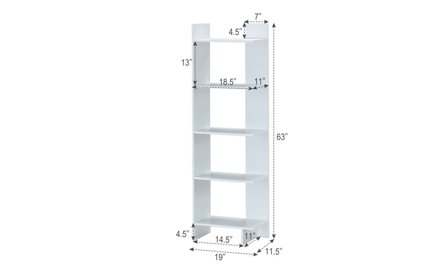 Up To 54% Off On Costway 5-Tier Bookcase Stora... | Groupon Goods