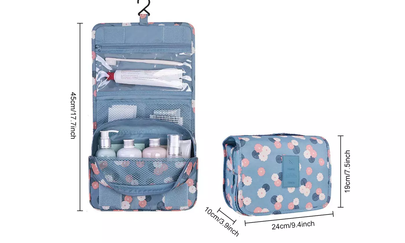 Multifunction Cosmetic Bag Portable Makeup Pouch Waterproof Toiletry Bag