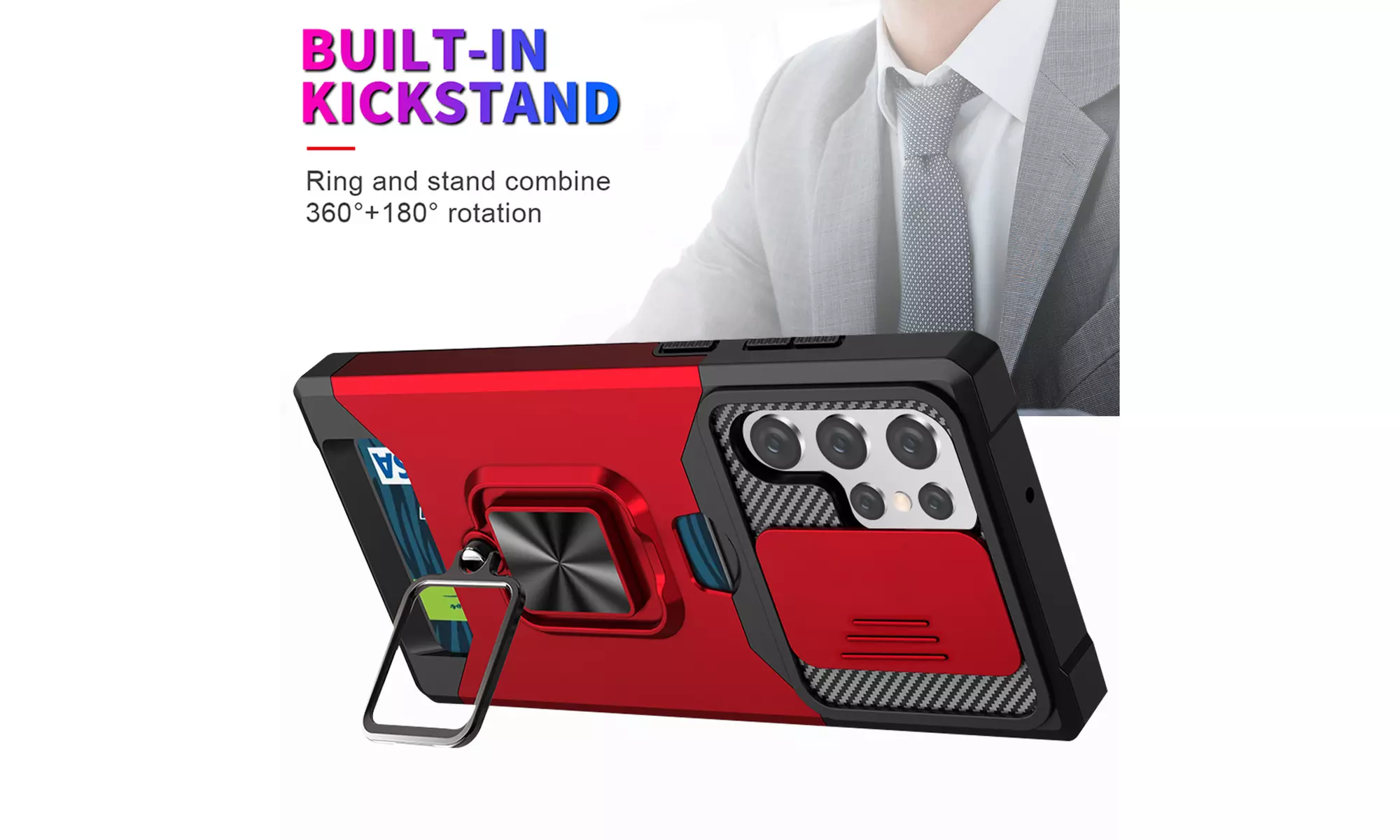Fpr Samsung Galaxy S23 Ultra / S23 Case Shockproof Tough Heavy Duty Stand Cover