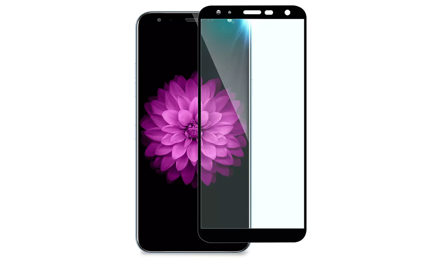 Aluminum with Metal Magnetic Plate Case with Tempered Glass for LG K40-Green - Second Medium