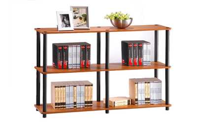 Furinno 99130 Turn-N-Tube 3-Tier Double Size Storage Rack