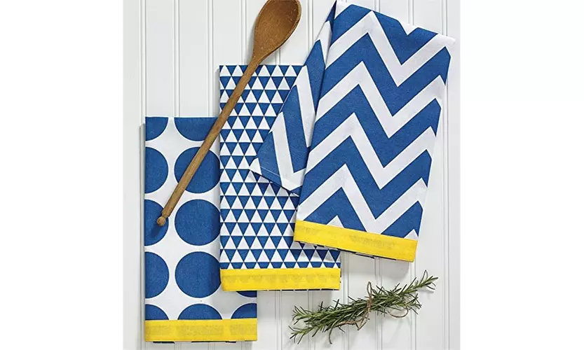 Kitchen Pop Dish Towels - 3 Piece - Second Medium