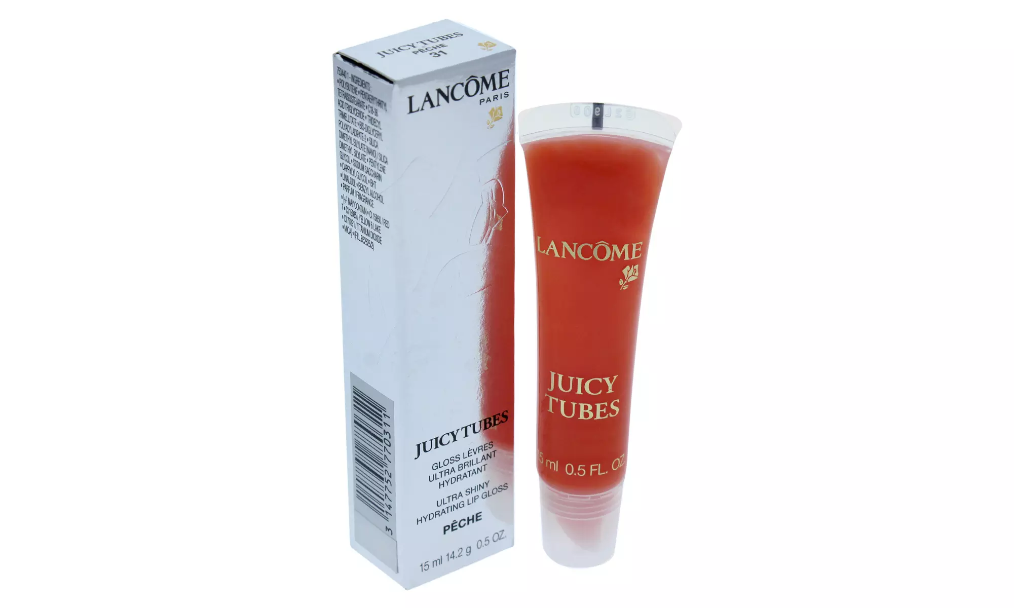 Juicy Tubes - 31 Peche by Lancome for Women - 0.5 oz Lip Gloss - Primary Image