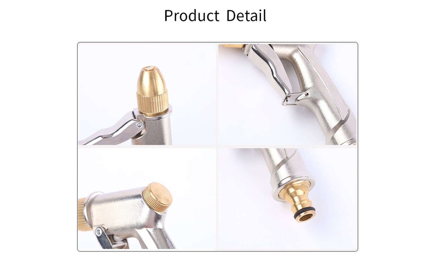 Heavy Duty Metal Handheld Water Nozzle High Pressure Sprayer Gun
