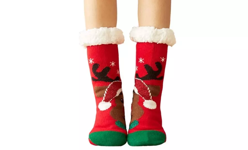 3 Pack Leo Rosi Women's Holiday Festive Cozy Sherpa Socks (One Size) - Second Medium
