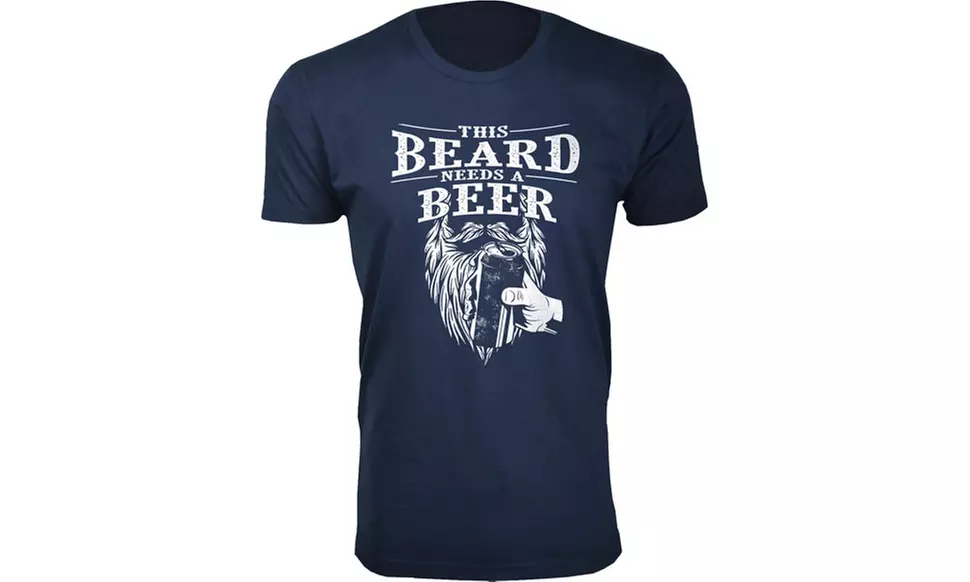 Men's Greatest Beard Themed T-shirts (Extended Sizes Available)