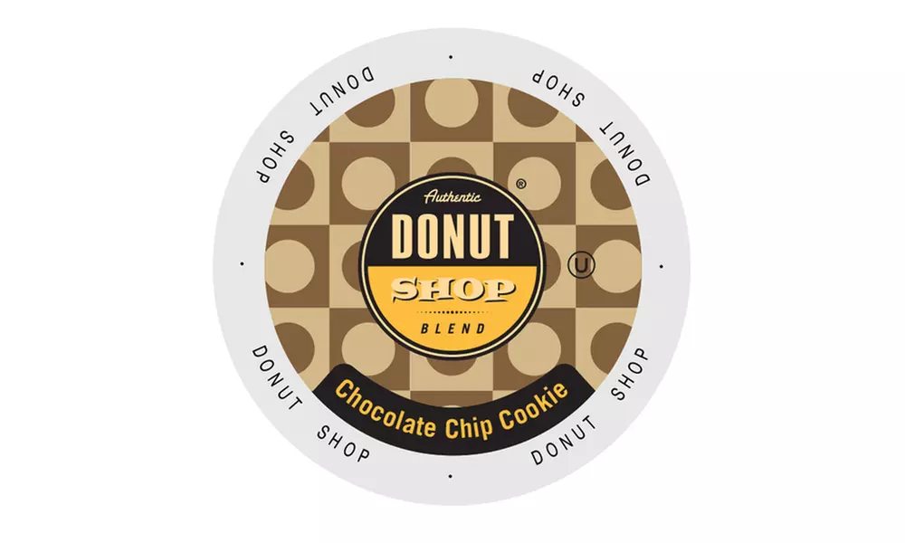 Authentic Donut Shop Chocolate Chip Cookie Coffee Single Serve Cups, 48 or 96 - Primary Image