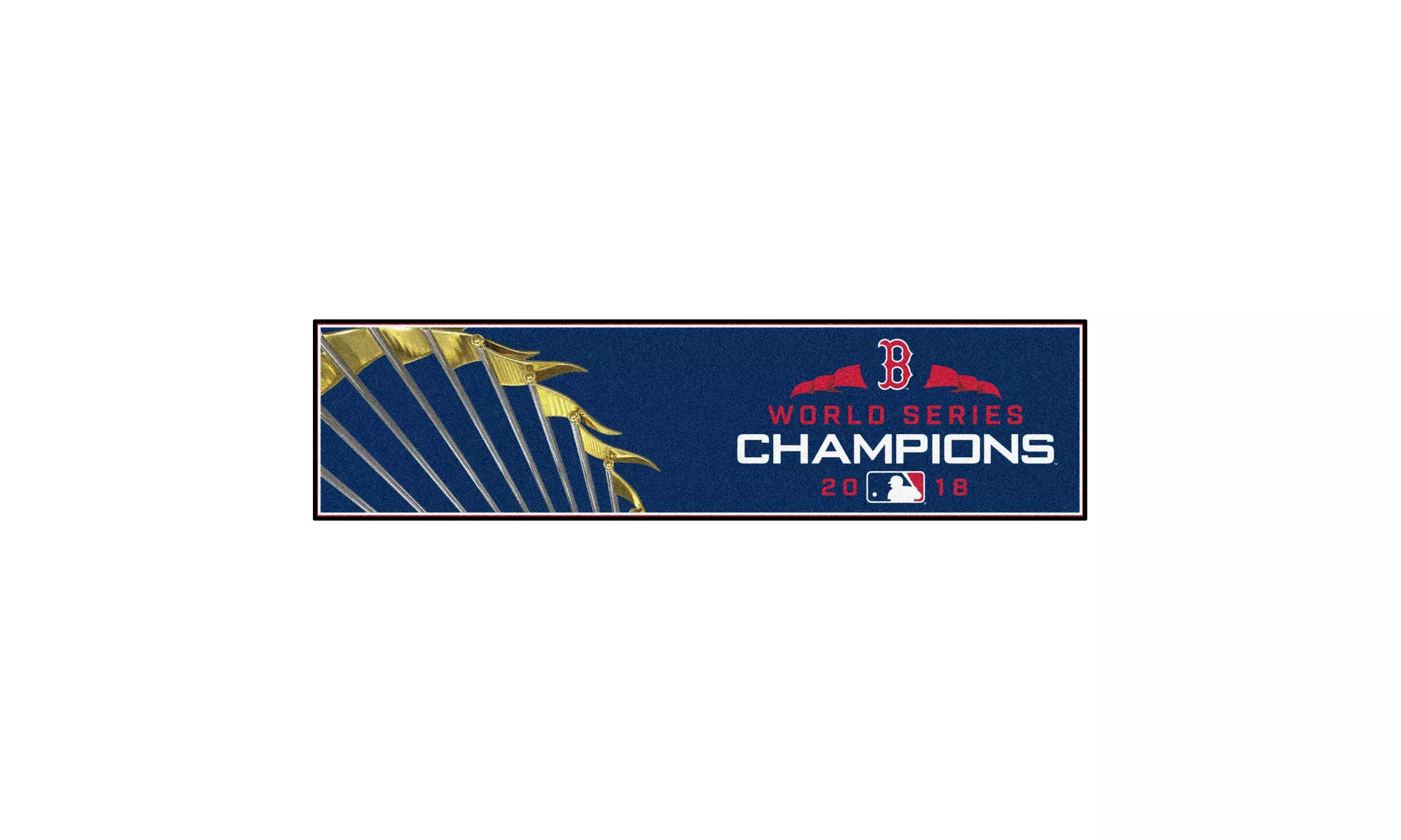 2018 MLB World Series Champions Boston Red Sox Putting Practice Mat - Second Medium