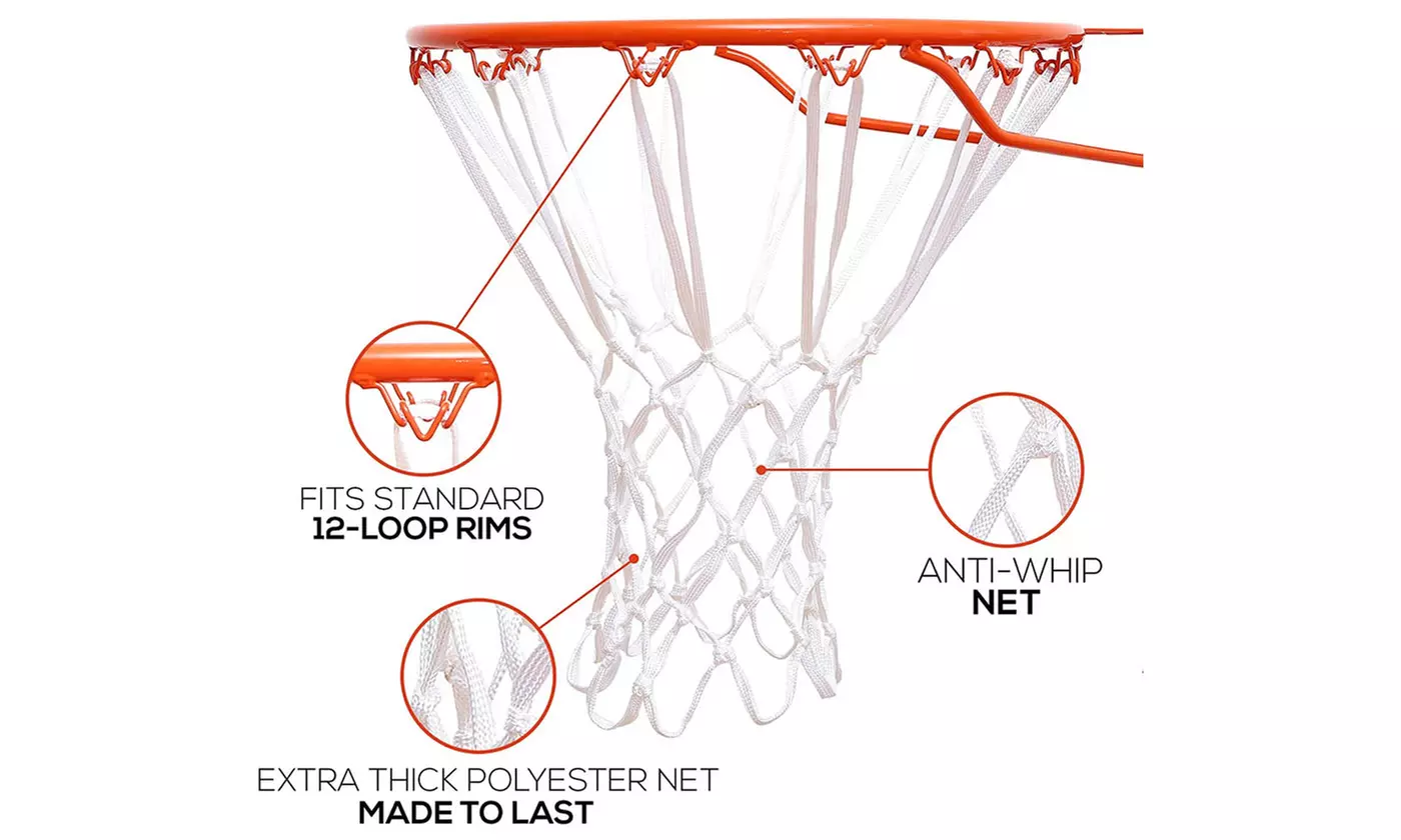Heavy Duty All Weather Basketball Net Replacement