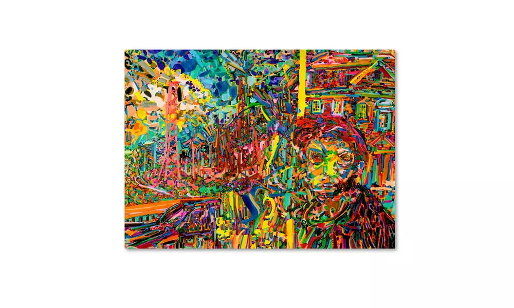 Josh Byer 'Wind Turbine Plantation Worker' Canvas Art - Primary Image
