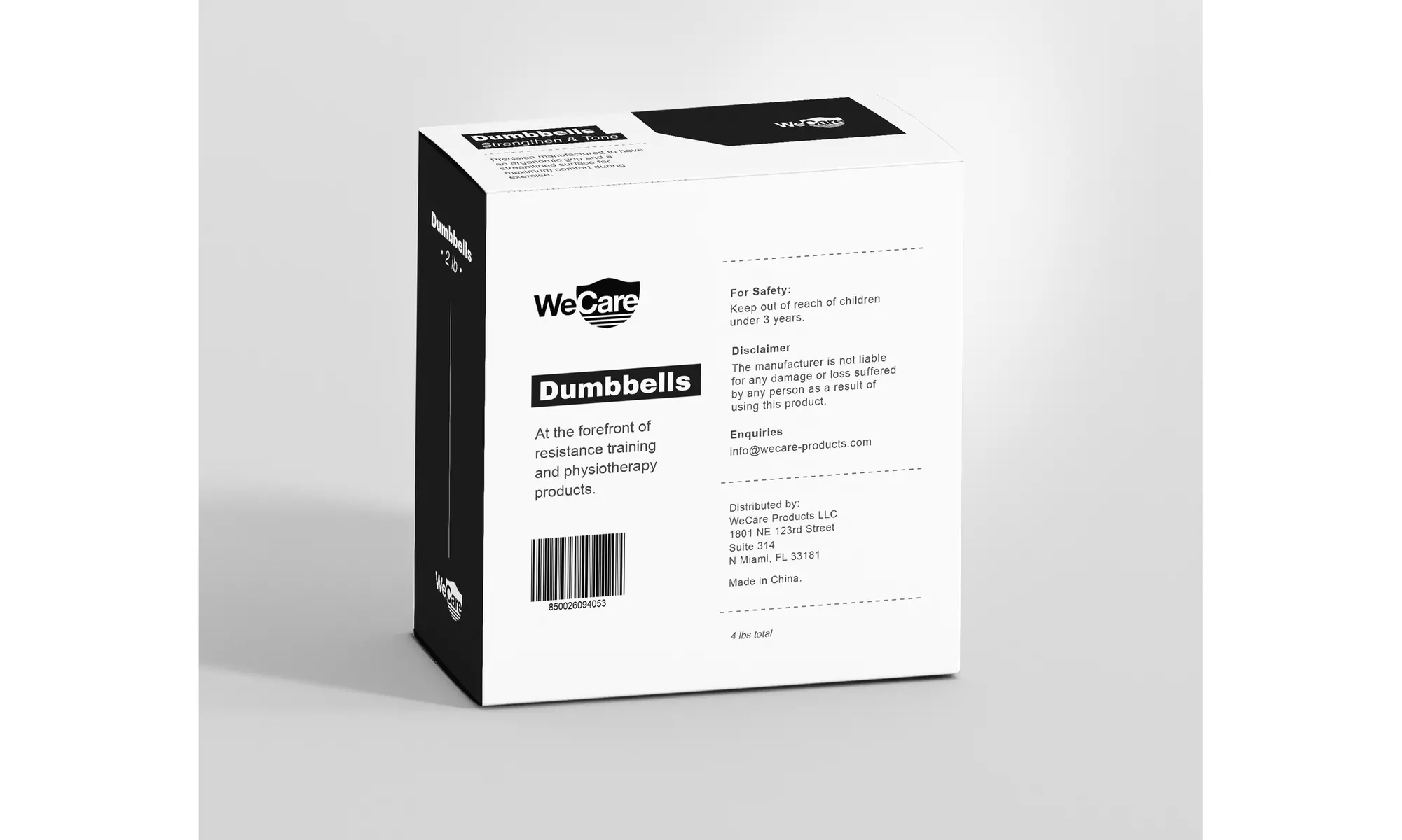 WeCare Neoprene Coated Dumbbells for Non-Slip Grip (Set of Two)