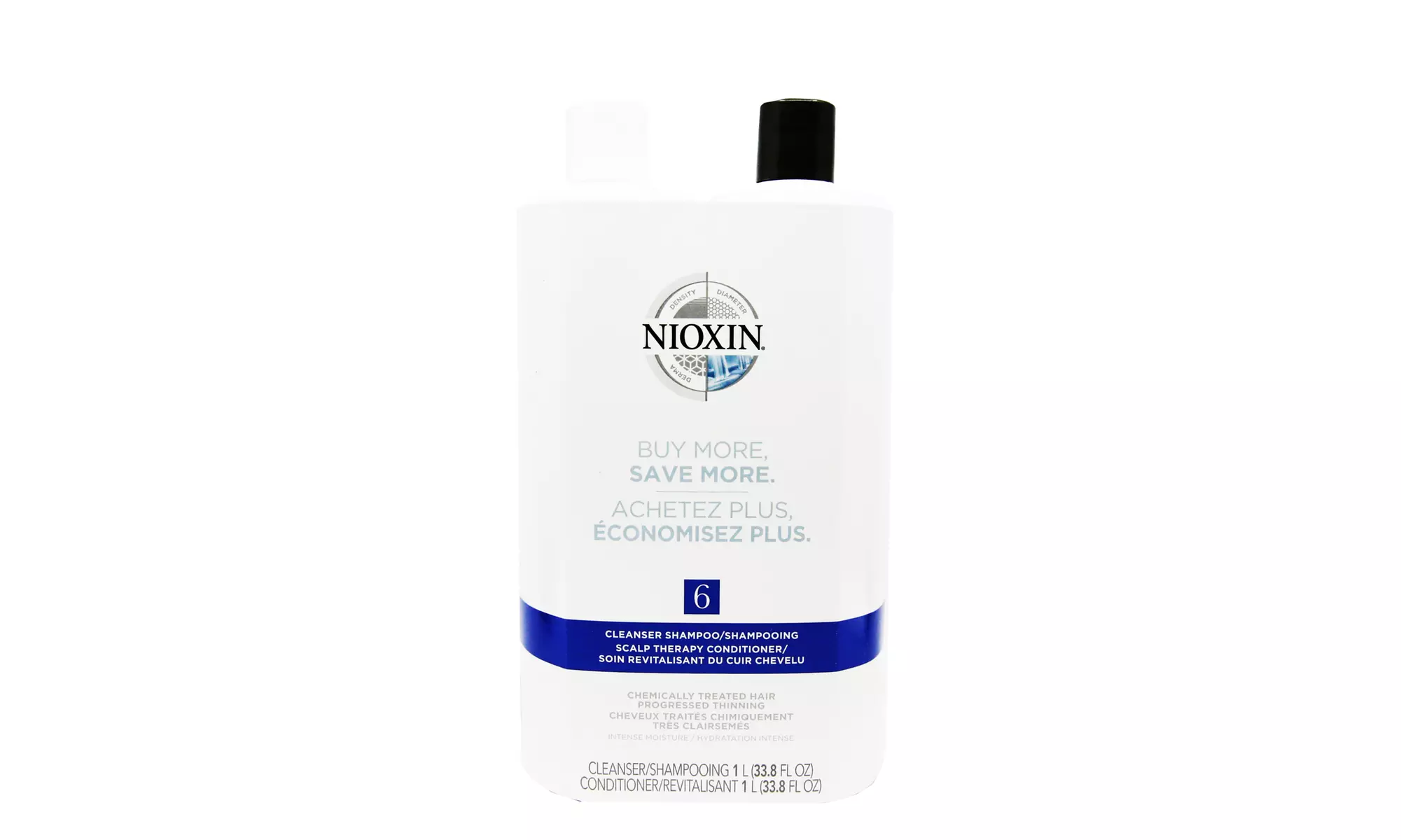 Nioxin Cleanser and Scalp Therapy Conditioner Liter Duo - Second Medium