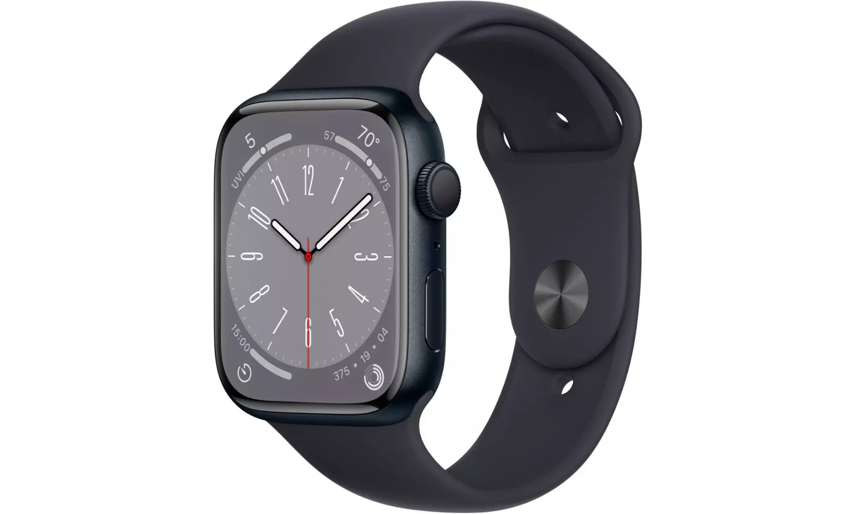 Apple Watch Series 8 45mm (GPS) w/ Medium/Large Sport Band - A Grade Refurbished