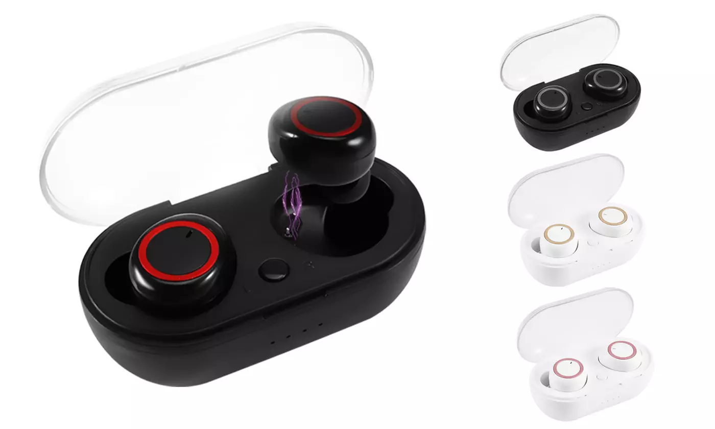 Bluetooth 5.0 Headset TWS Wireless Earphones Twins Earbuds Stereo Headphones - Primary Image