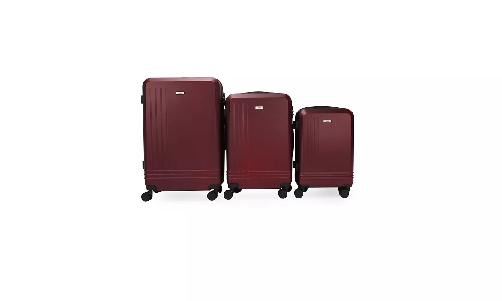 3-Piece Hardside Luggage Set with 360 Dual Spinner Wheels and Combo Lock