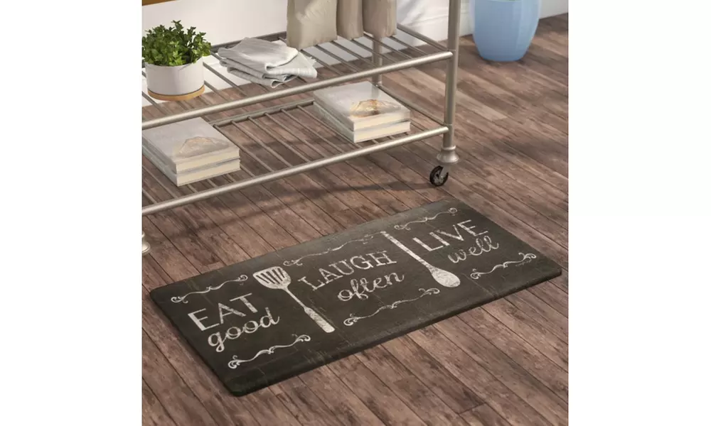 Oversized Oil- and Stain-Resistant Anti-Fatigue Floor Mat (1-, or 2-Pack) - Primary Image