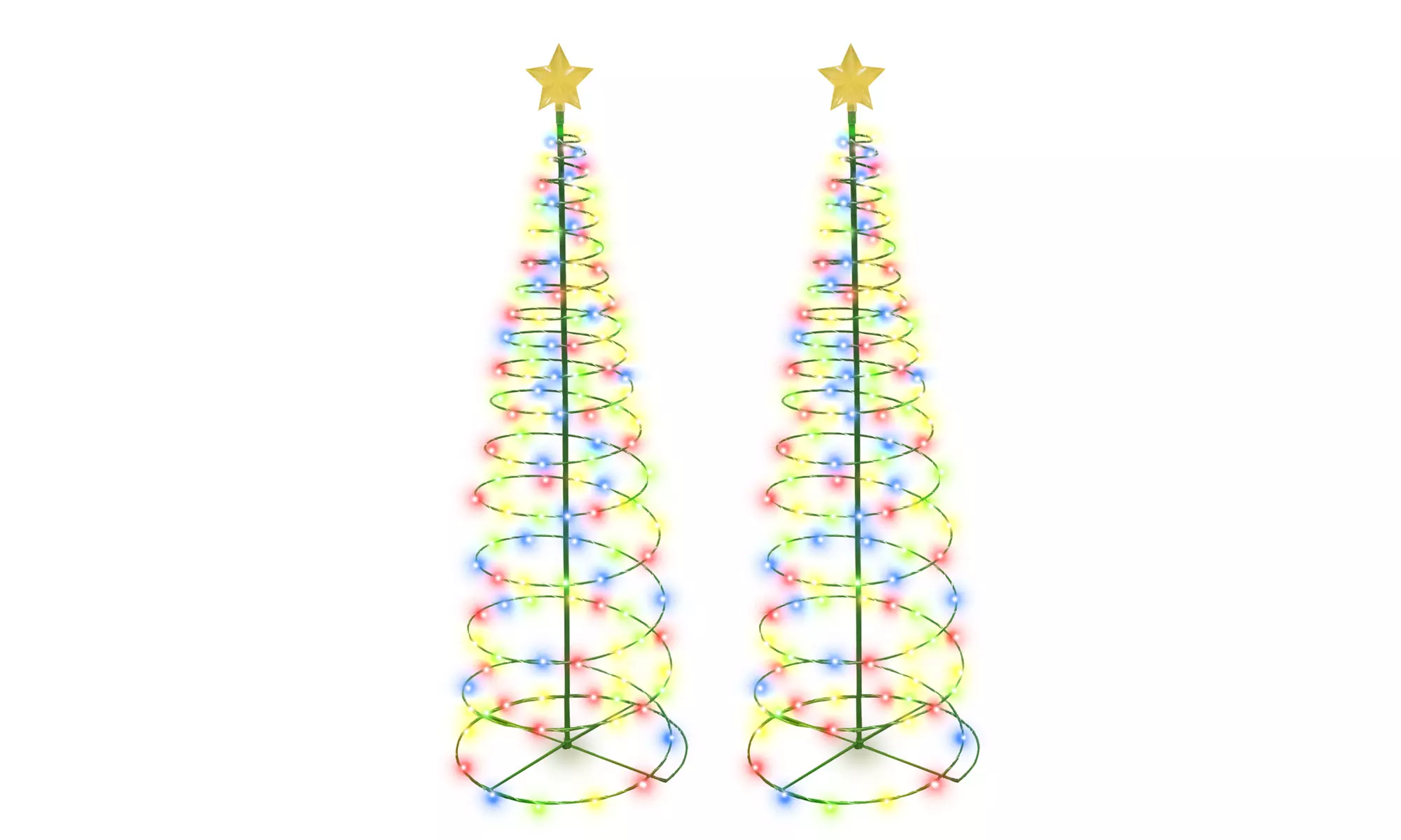 Outdoor LED Christmas Tree Decoration- 2 Colors, 2 Sizes, 1 & 2-Pack