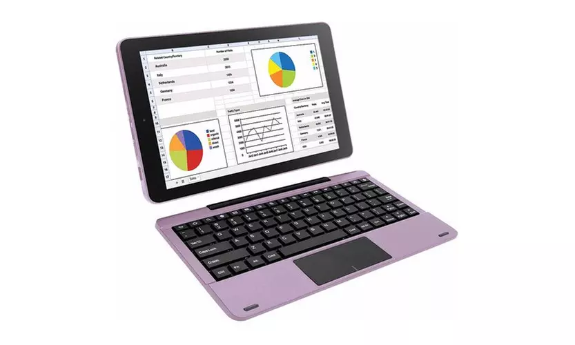 RCA RCT6303W87 10 Viking Pro 2-in-1 Tablet Android 5.0 (Lavender) - Refurbished - Second Medium
