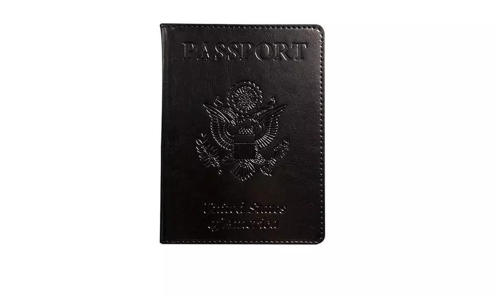 Slim Passport Card Holder Cover Faux Leather Travel Wallet