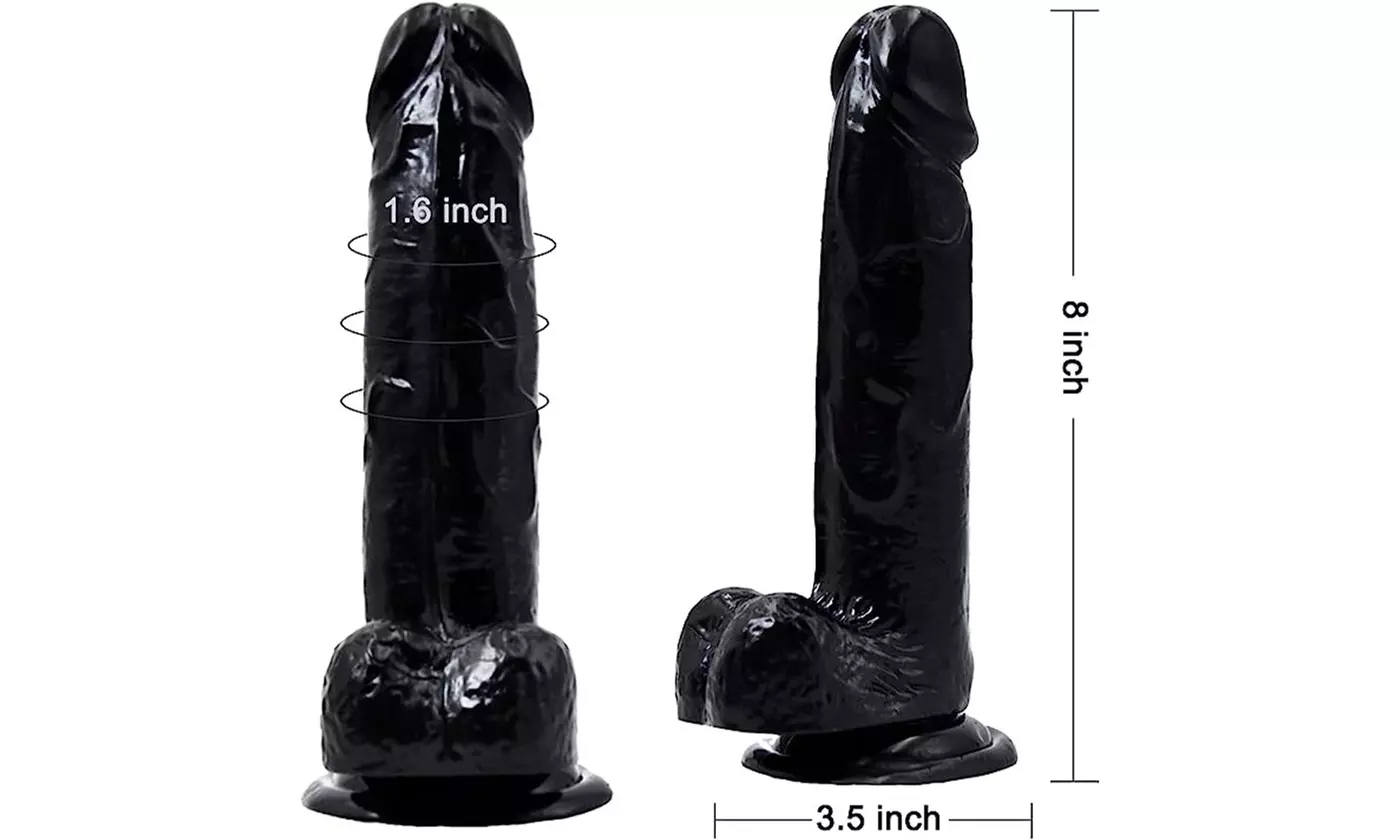 Realistic Dildo With Suction Cup G-spot Stimulation Dildo Soft Silicone Sex Toy