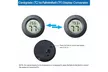 Digital Cigar Humidor Hygrometer Thermometer Temperature Round Black Gauge New - Second Medium