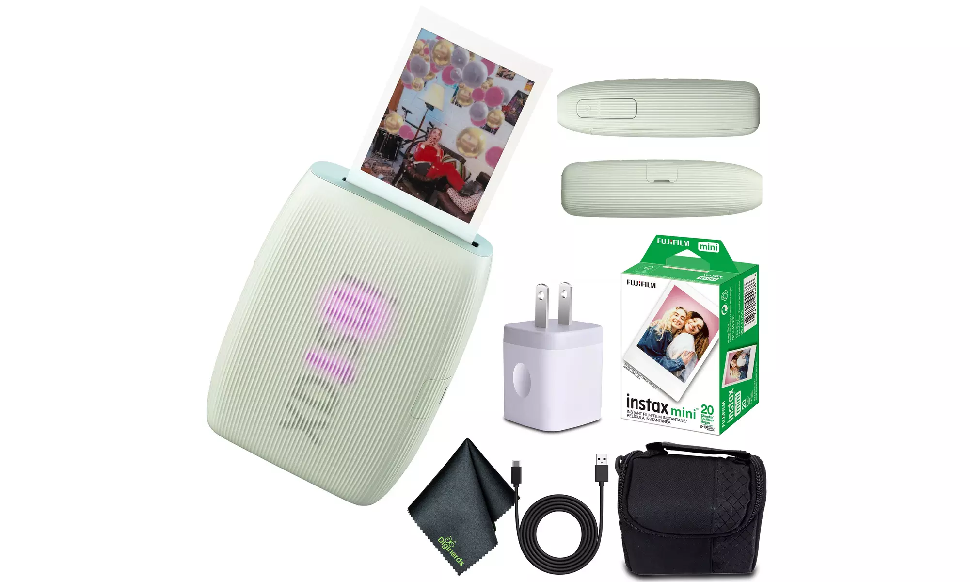 Fujifilm instax mini Link 3 Smartphone Printer & 20 Instant Film Bundle