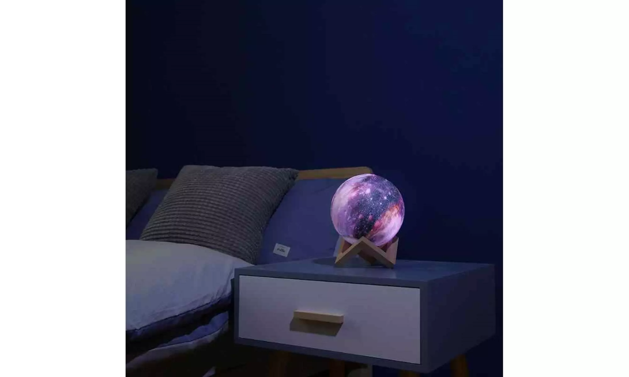 Moon, Galaxy, or Earth Color-Changing 3D Lamp w/ Touch Sensor & Remote Control
