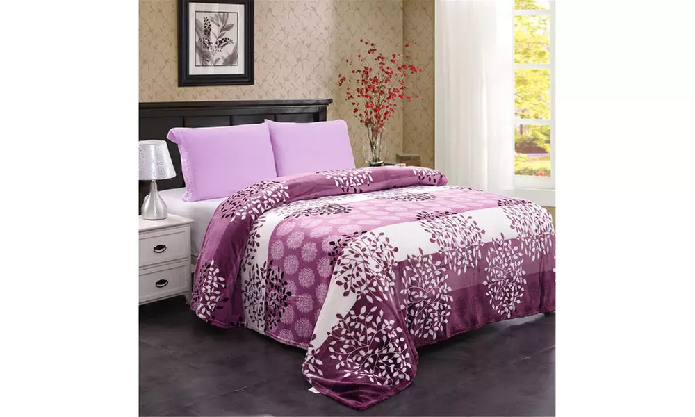 Super Soft Flannel Fleece Printed Blanket All Season Use -1 Piece - Primary Image