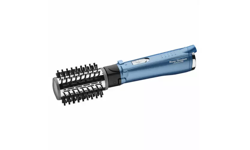 BaBylissPRO BNT178UC Nano Titanium Rotating Hot Air Brush 2 Inch Barrel Blue - Second Medium