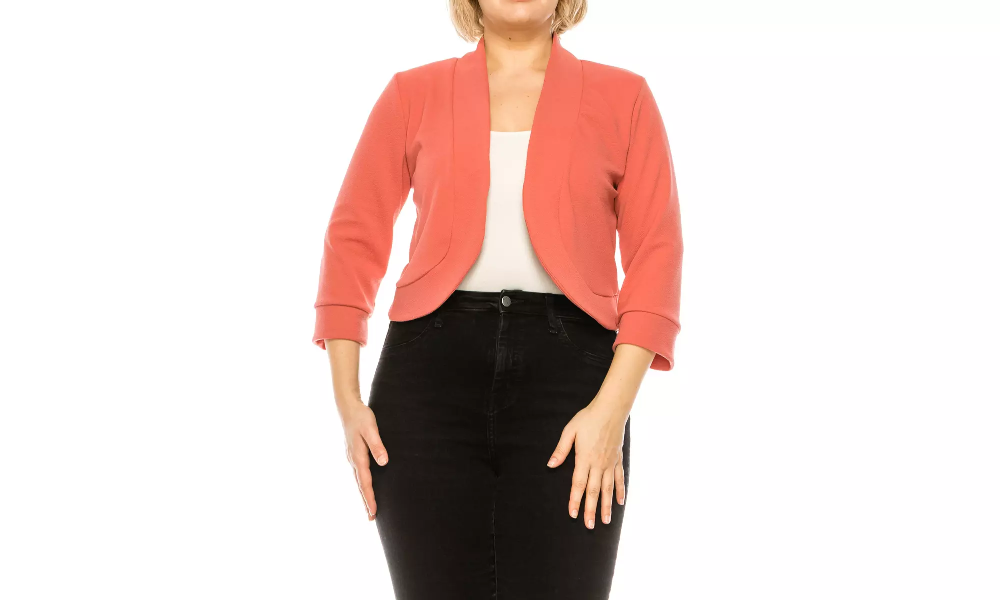 Women's Casual Plus Size Blazer Jacket