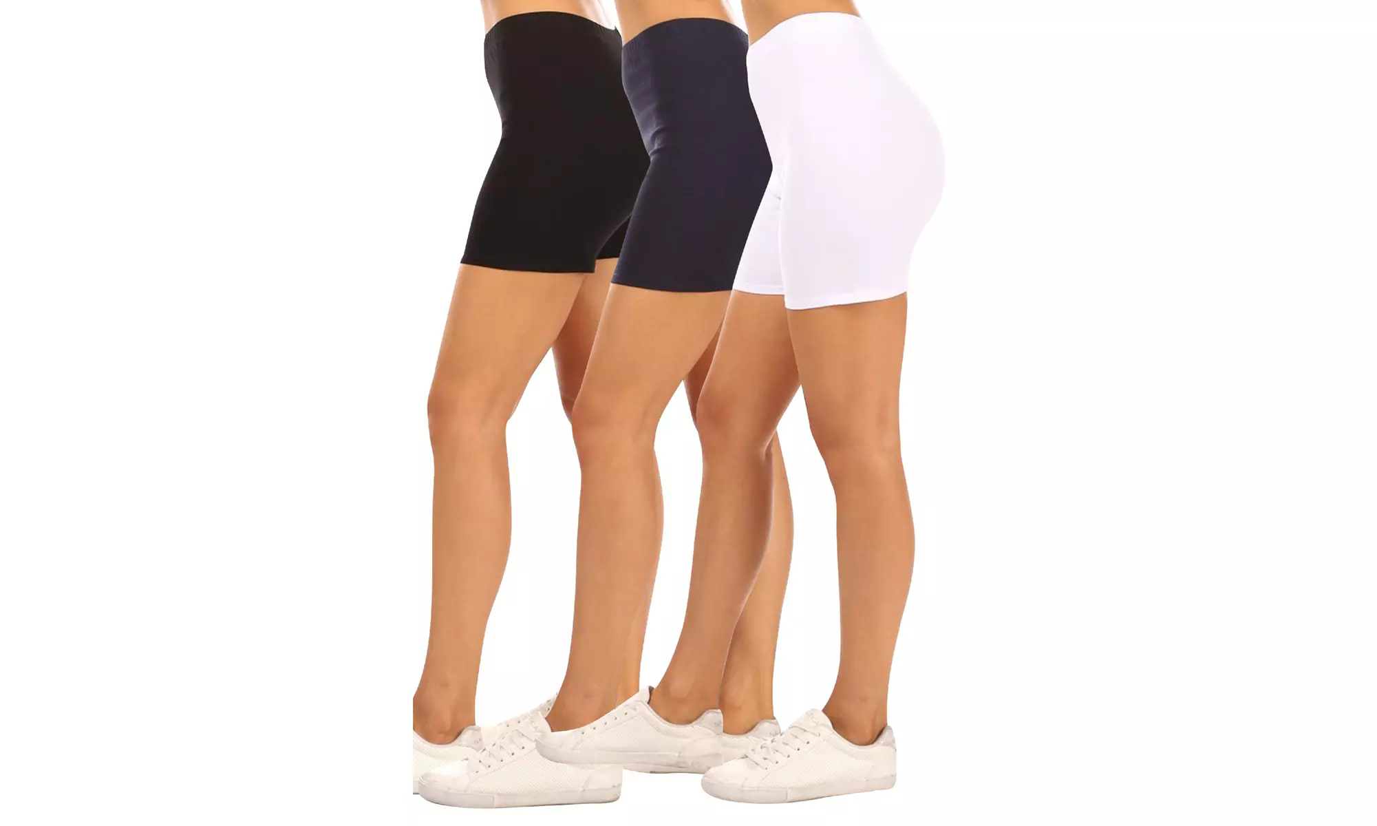 Women's Casual Stretch Cotton Solid Short Pants