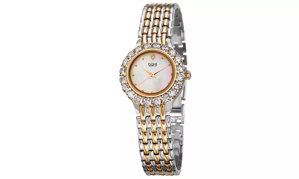 Burgi Ladies Mother of pearl dial bracelet watch BURGP107TTG - Primary Image