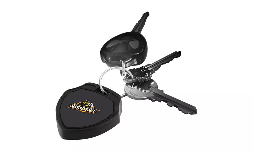 Armor All Black Universal Bluetooth Key chain Tracker W/App store & Google Play - Primary Image