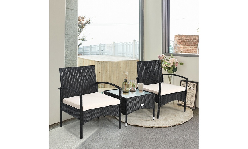 Up To 57% Off On Costway 3 PCS Patio Wicker Ra... | Groupon Goods