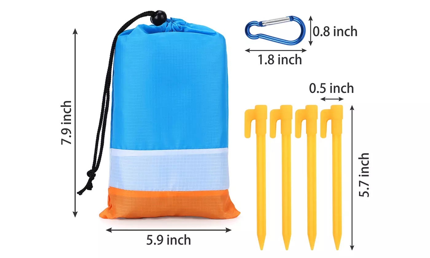 Foldable Sand Free Beach Mat Outdoor Picnic Blanket Sandless Mattress