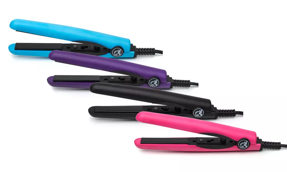 Travel-Size Ceramic Tourmaline Plated Mini Flat Iron  - Primary Image
