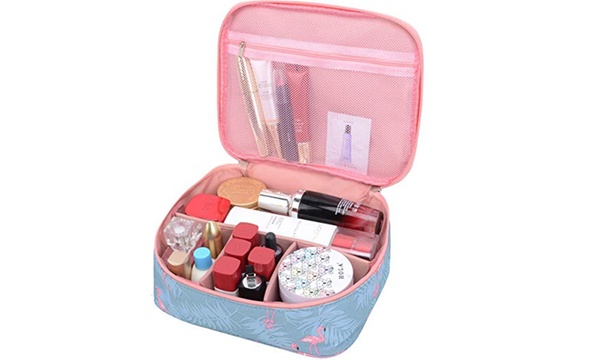 Mkpcw portable travel makeup cosmetic bags organizer multifunction case toiletry 2025 bags for women