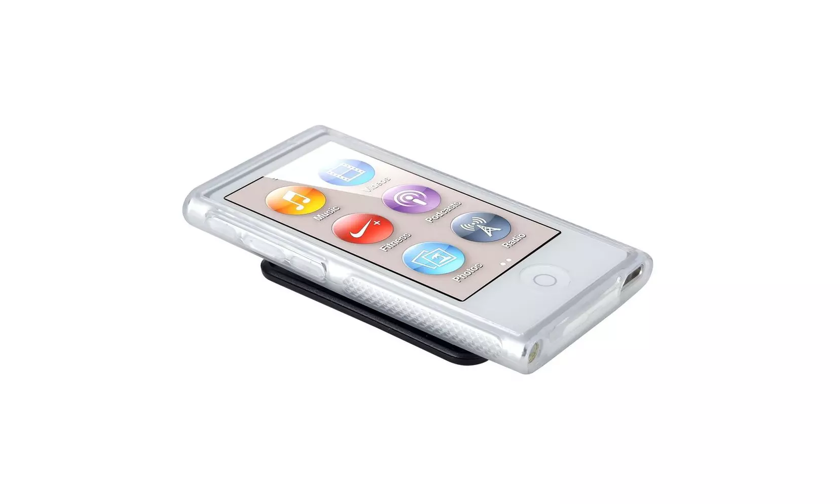 Insten  Tpu Rubber Skin Case With Belt Clip Ipod Nano 7th Gen Clear - Second Medium