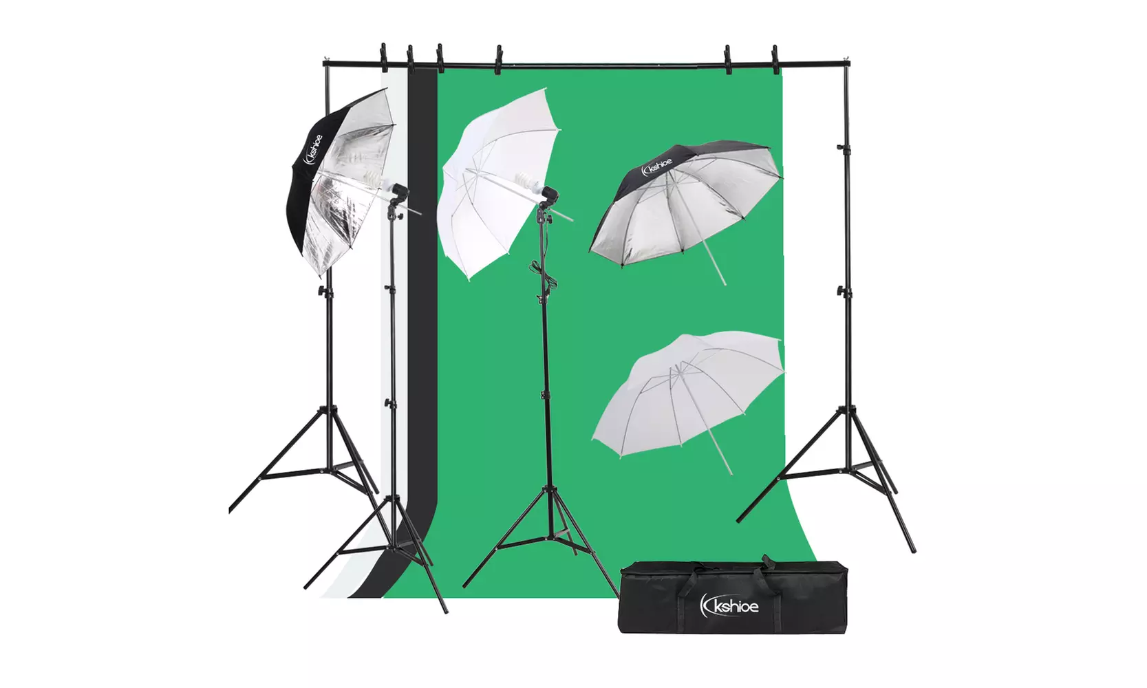Photography Umbrellas & Adjustable Photography Backdrop Stand Kit  - Primary Image